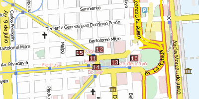 Stadtplan Catedral Metropolitana de Buenos Aires