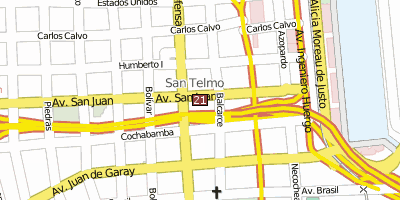 Museo de Arte Moderno  Buenos Aires Stadtplan