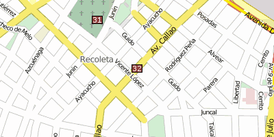 Recoleta Stadtplan